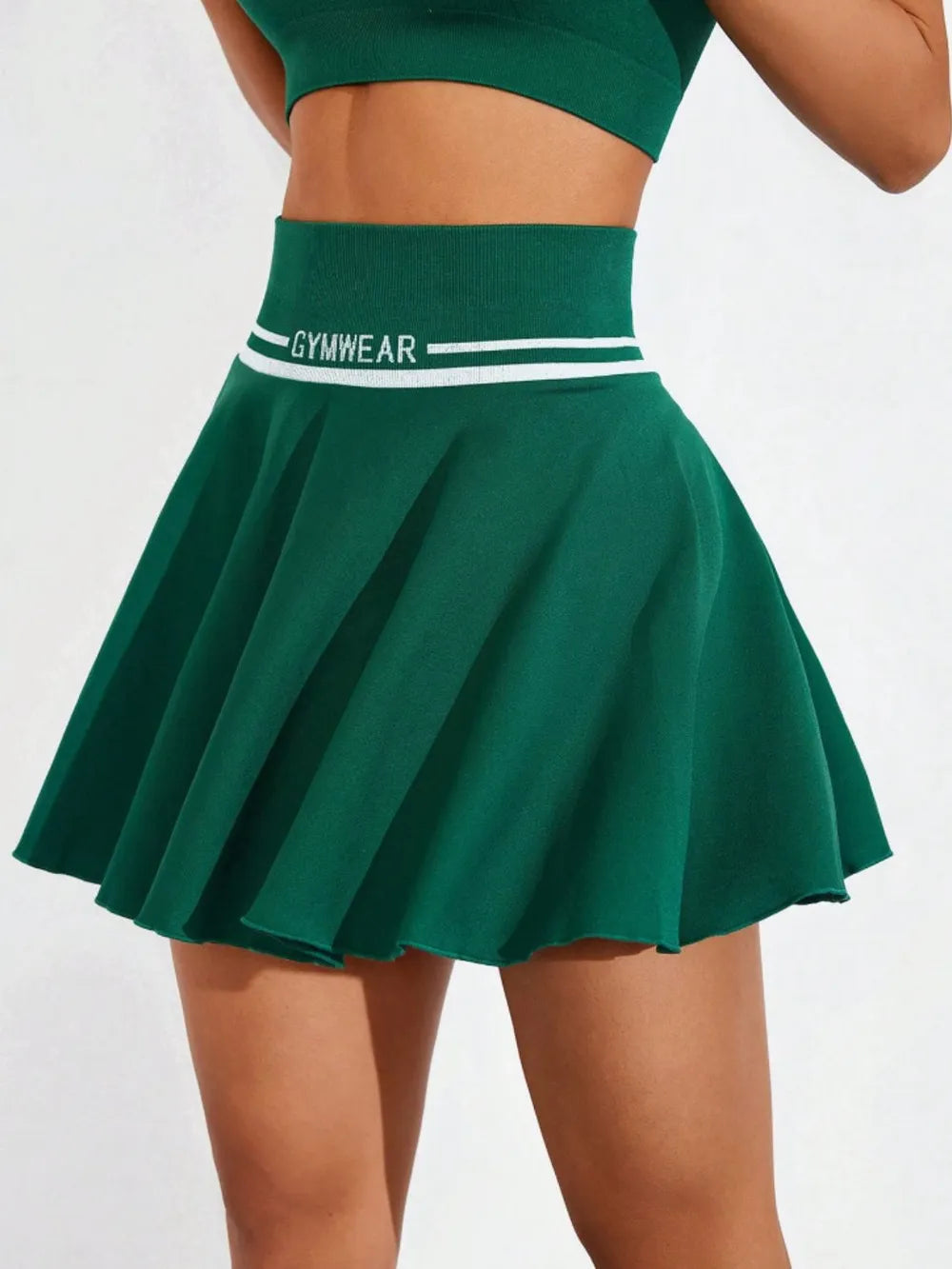 Fashorio Ruched High Waist Mini Active Skirt