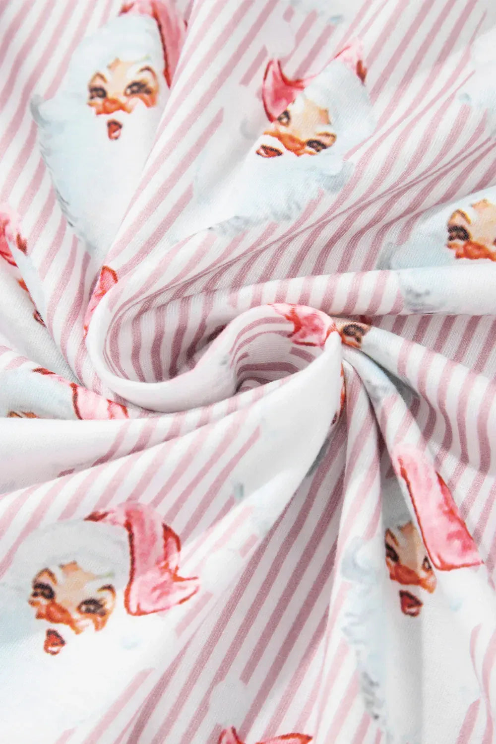 Fashorio Santa Print Long Sleeve Top and Pants Lounge Set