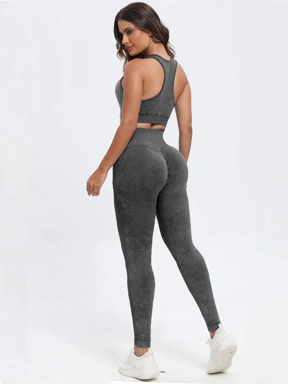Fashorio Scoop Neck Wide Strap Top and Pants Active Set
