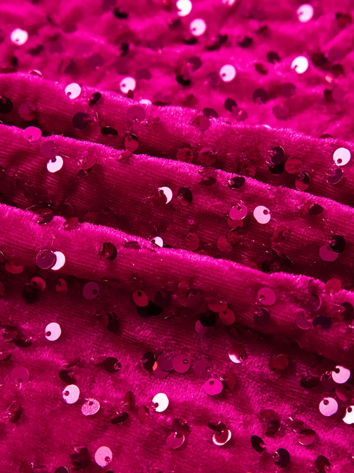 Fashorio Sequin One-Shoulder Dress with High Slit