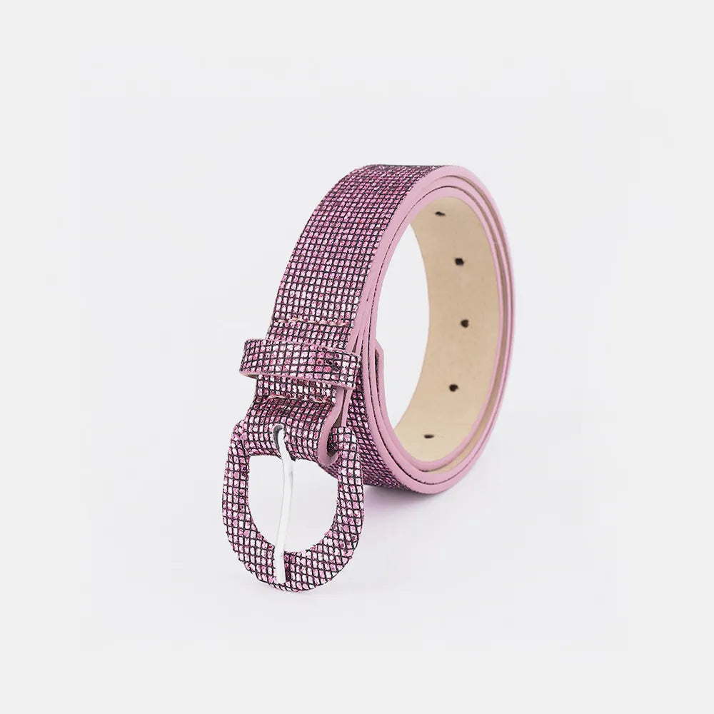 Fashorio Sequin PU Leather Belt