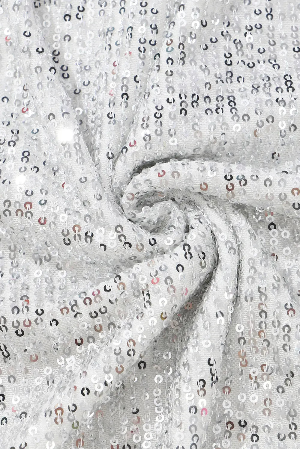 Fashorio Sequin Tie Front T-Shirt Dress