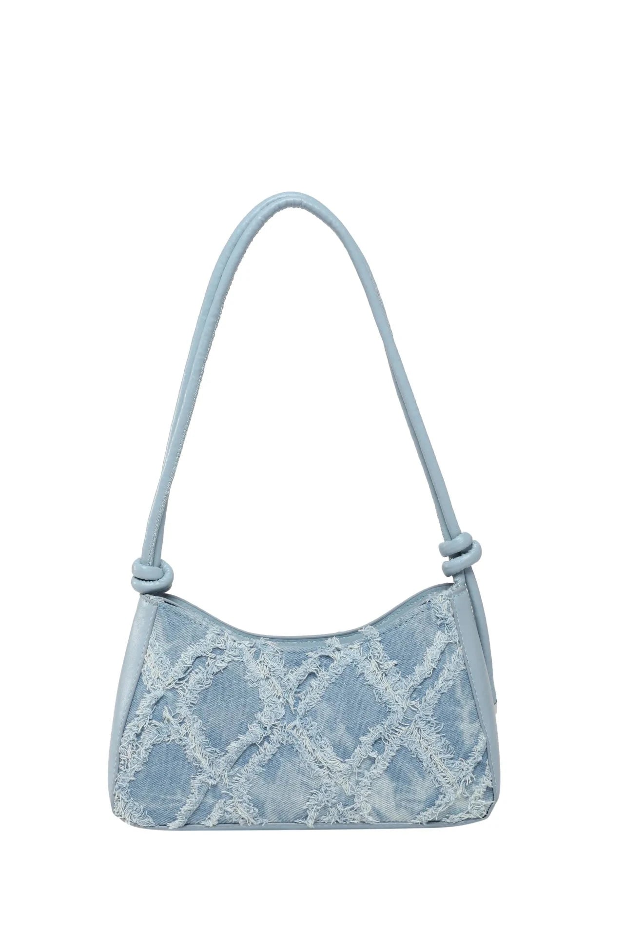Fashorio Shoulder Bags Blue / onesize Raw Hem Shoulder Bag