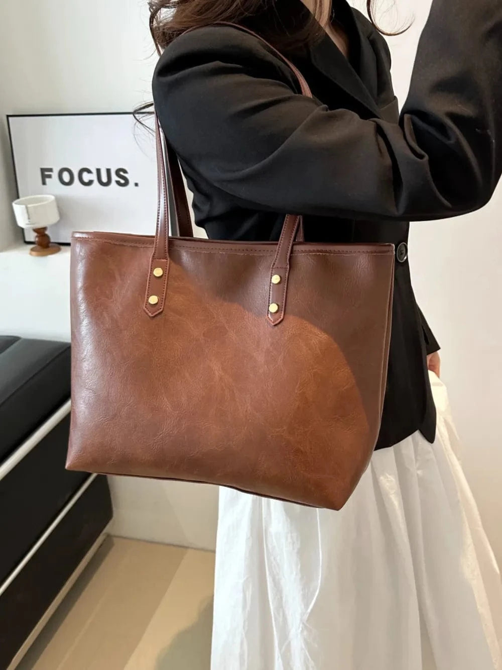 Fashorio Shoulder Bags PU Leather Medium Shoulder Bag