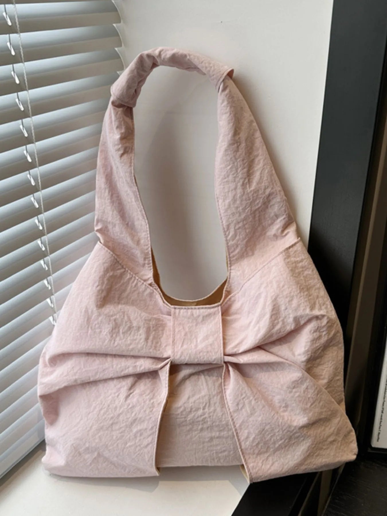 Fashorio Shoulder Bags Ruched Bow Shoulder Bag