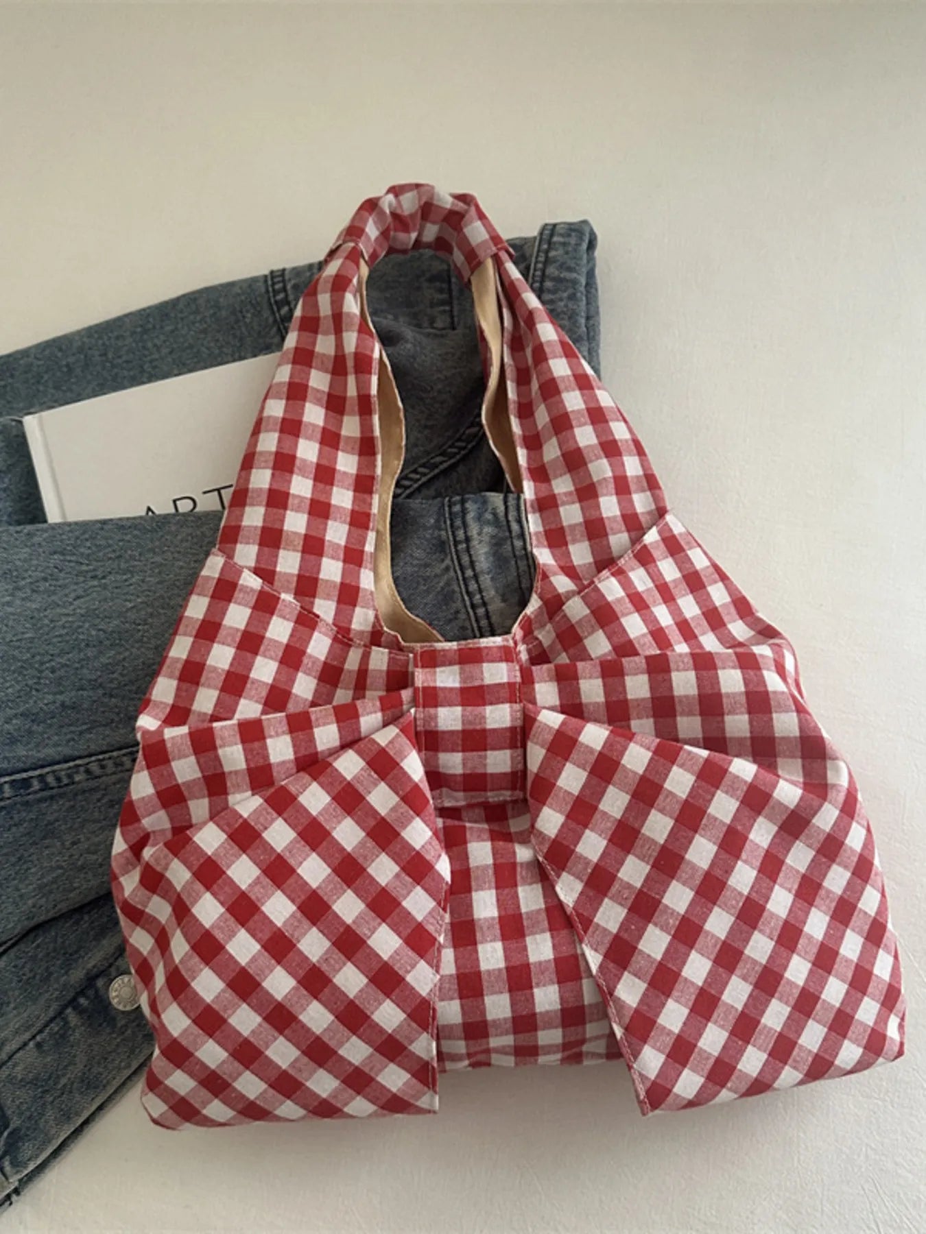 Fashorio Shoulder Bags Ruched Bow Shoulder Bag