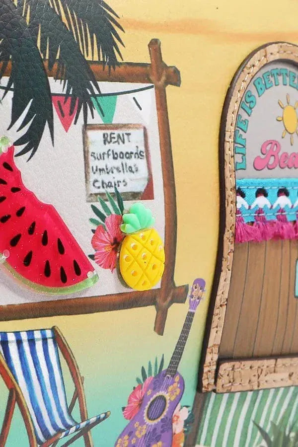 Fashorio Shoulder Bags SUN AND SAND / OS Nicole Lee USA Sun and Sand Shoulder Bag