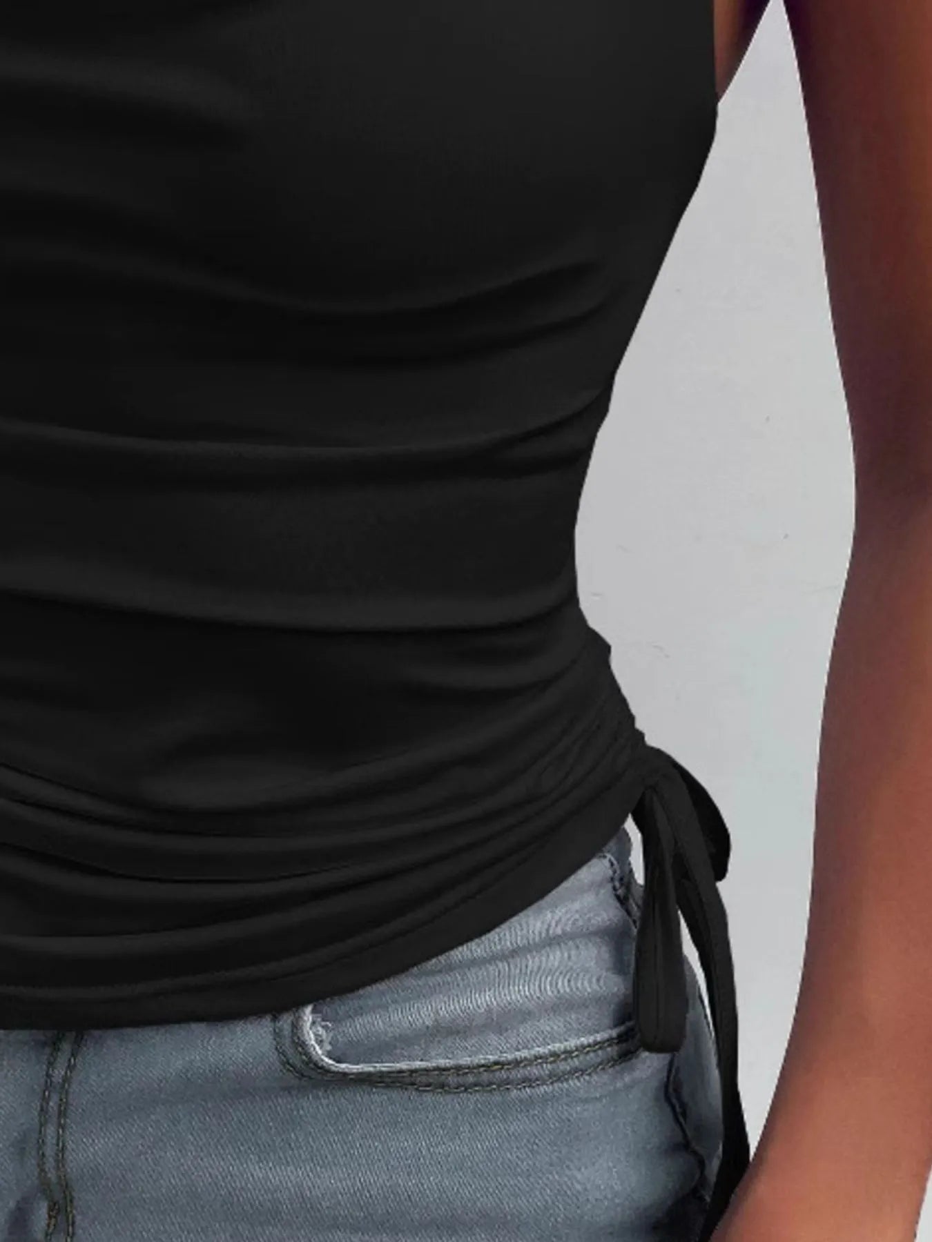 Fashorio Side Drawstring Ruched Cami