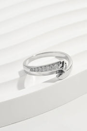 Fashorio Silver / 6 925 Sterling Silver Inlaid Zircon Ring