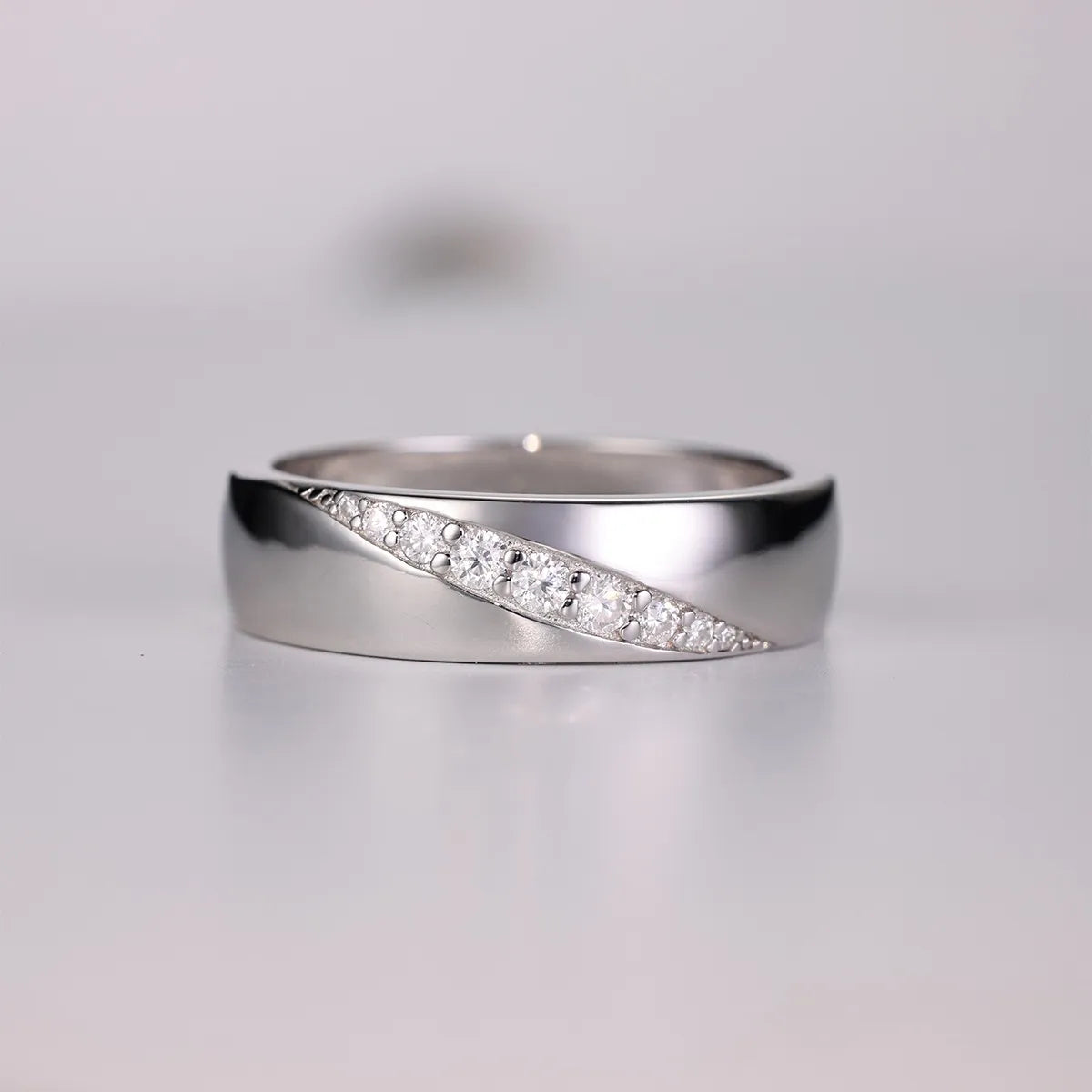 Fashorio Silver / 7 925 Sterling Silver Moissanite Ring