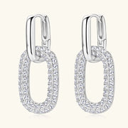 Fashorio Silver / One Size 2.16 Carat Moissanite 925 Sterling Silver Earrings