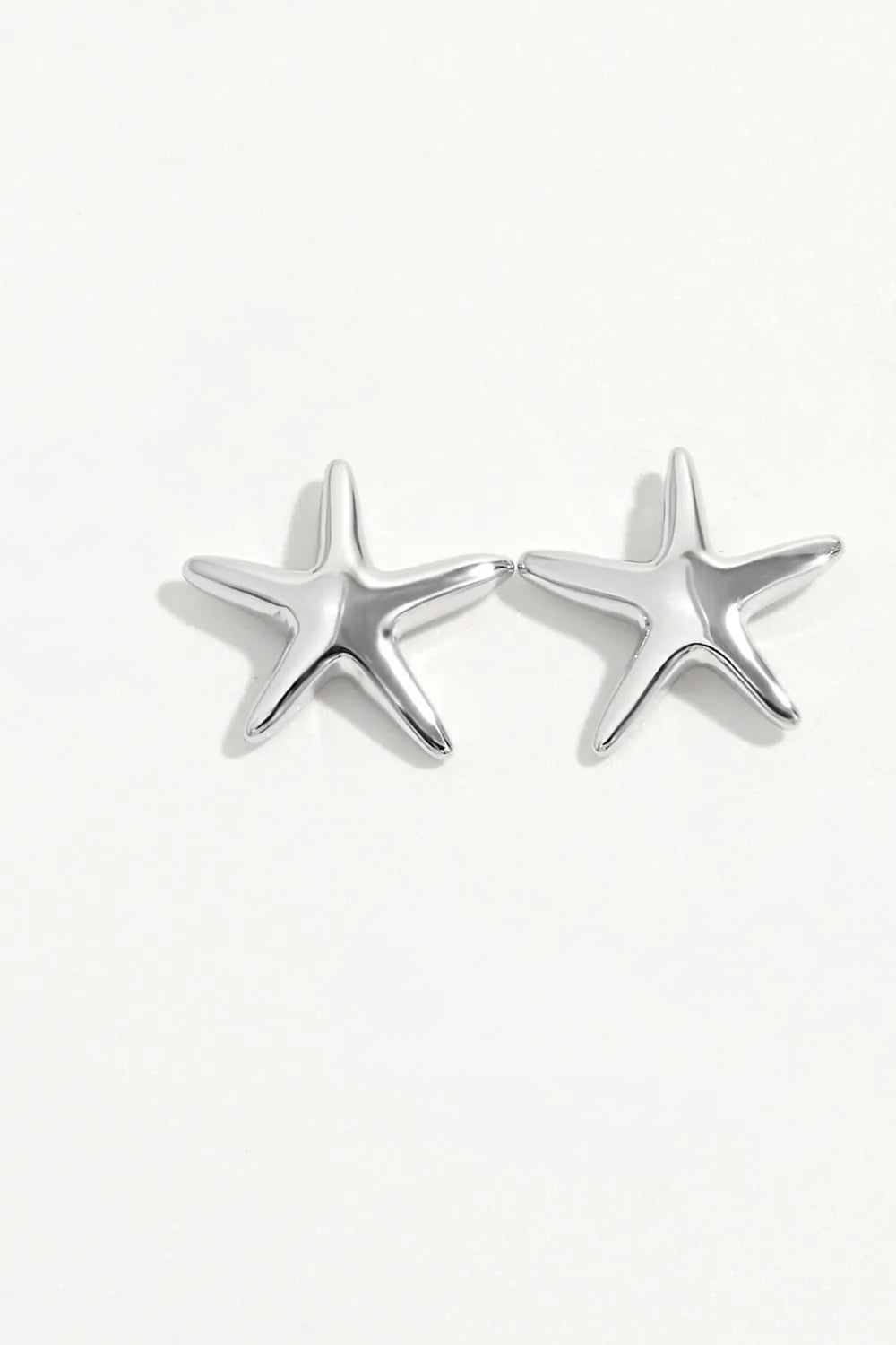 Fashorio Silver / One Size 925 Sterling Silver Star Stud Earrings