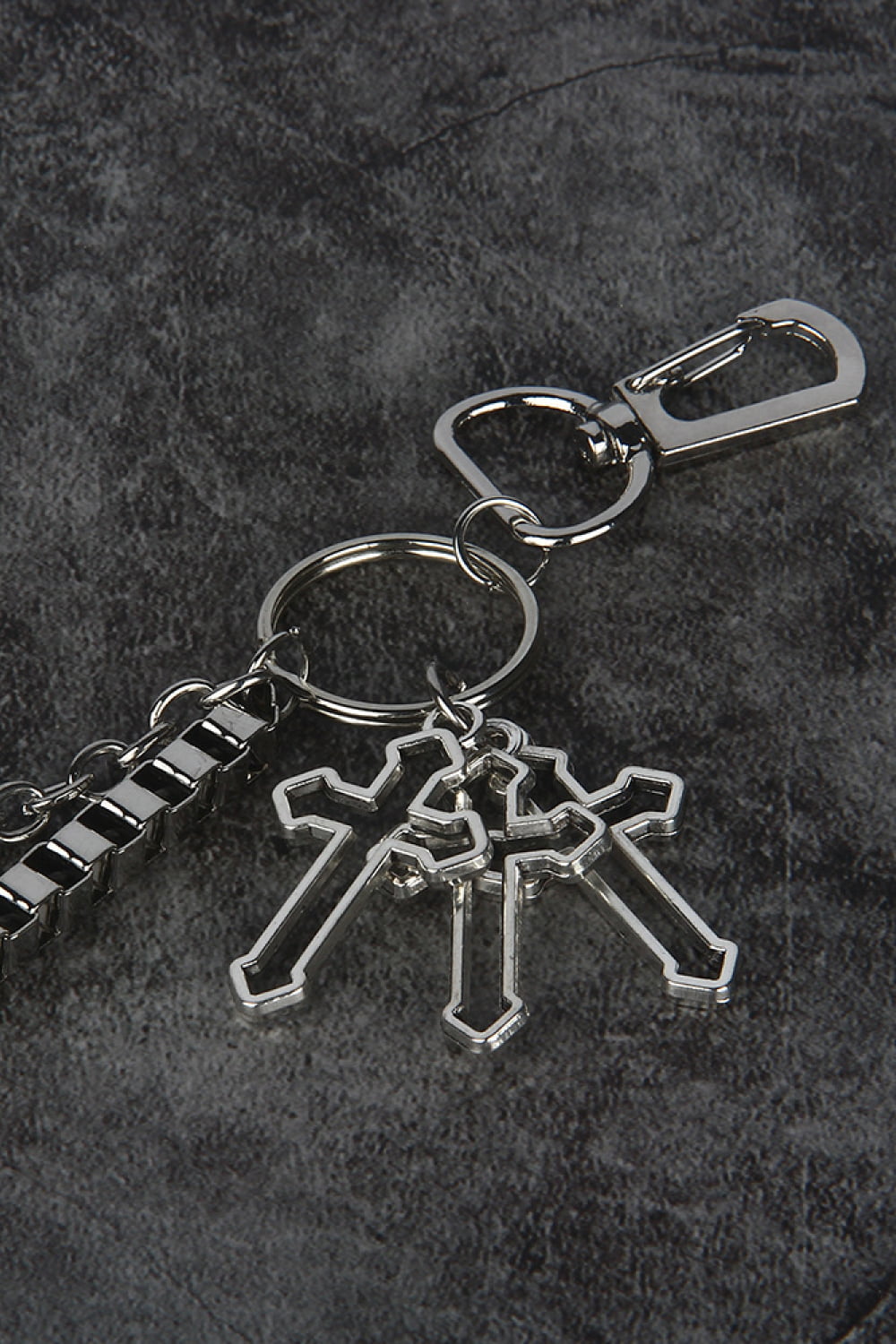 Fashorio Silver / One Size Double-Layered Cross Waist Chain