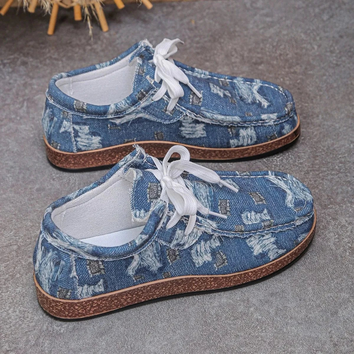 Fashorio Sneakers Lace Up Platform Sneakers