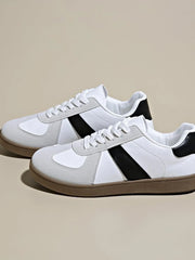 Fashorio Sneakers Stripe Lace Up Sneakers