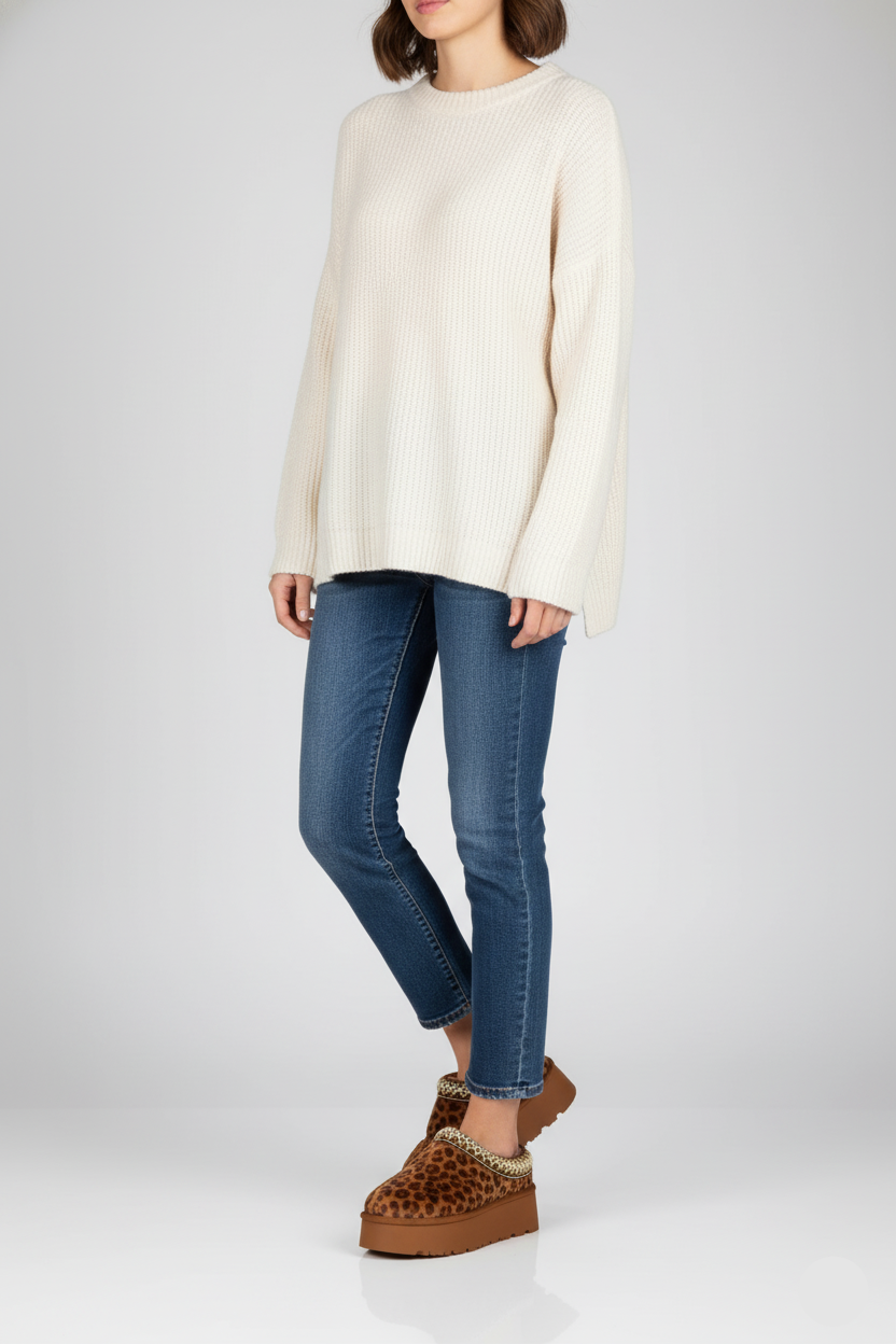 Fashorio Sneakers WILD DIVA Embroidered Trim Round Toe Platform Boots