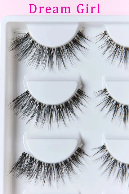 SO PINK BEAUTY Faux Mink Eyelashes 5 Pairs - Fashorio