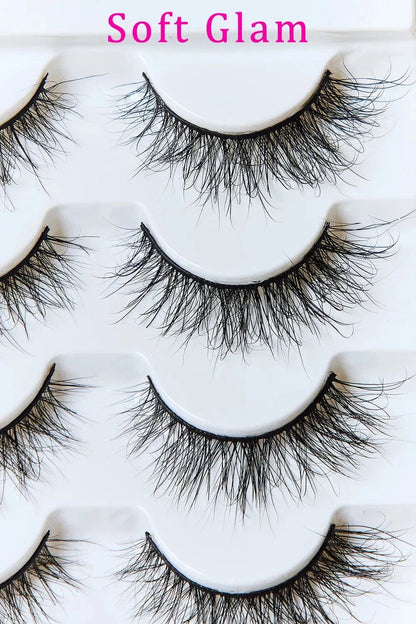 SO PINK BEAUTY Mink Eyelashes 5 Pairs - Fashorio