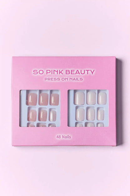 SO PINK BEAUTY Press On Nails 2 Packs - Fashorio