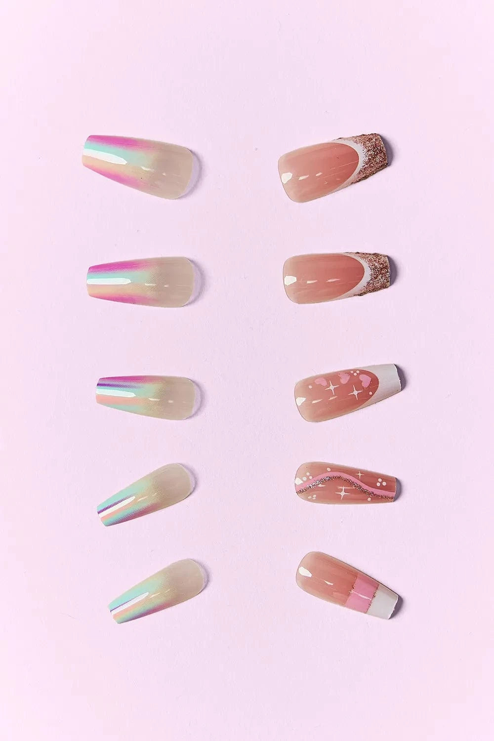 SO PINK BEAUTY Press On Nails 2 Packs - Fashorio