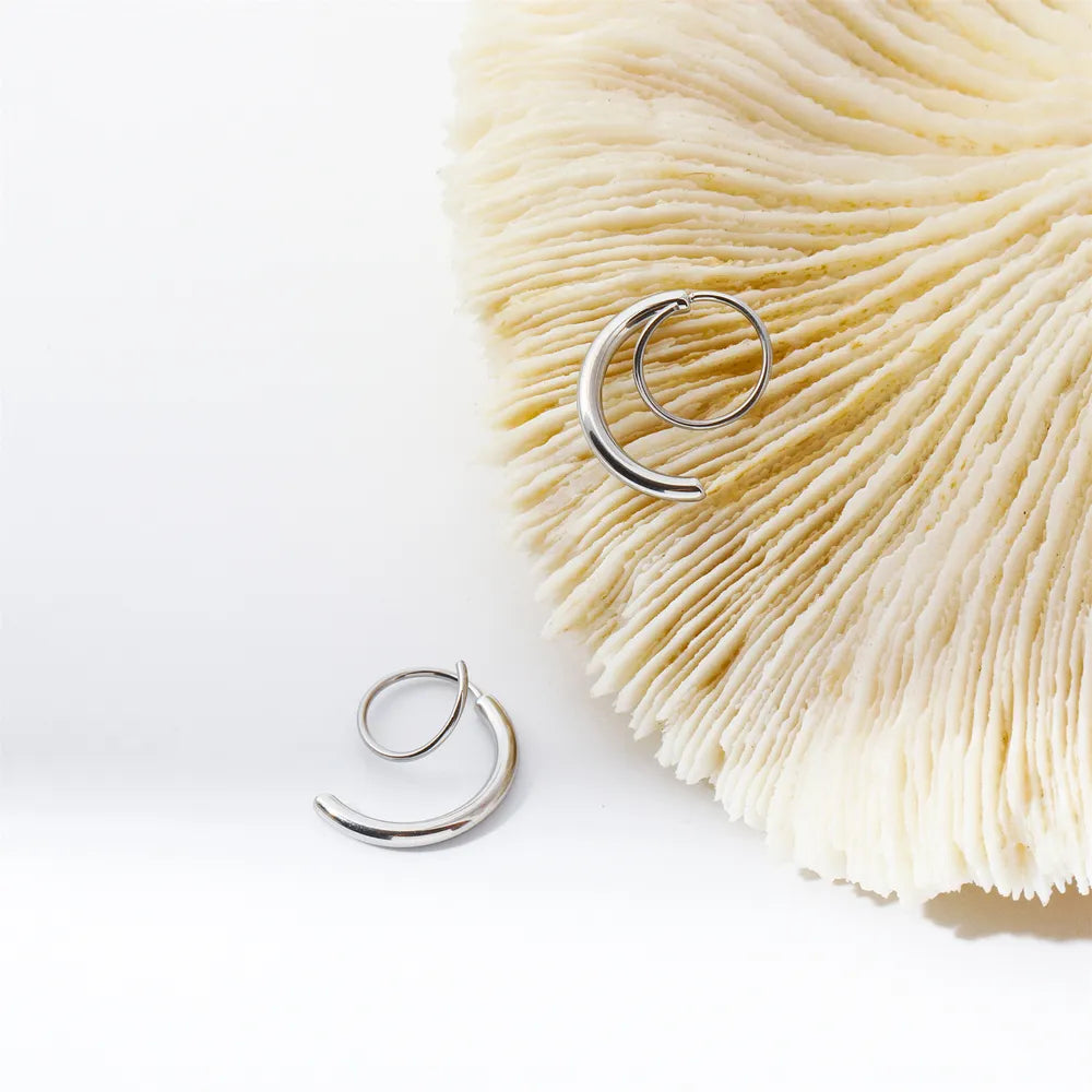 Fashorio Stainless Steel Spiral Earrings