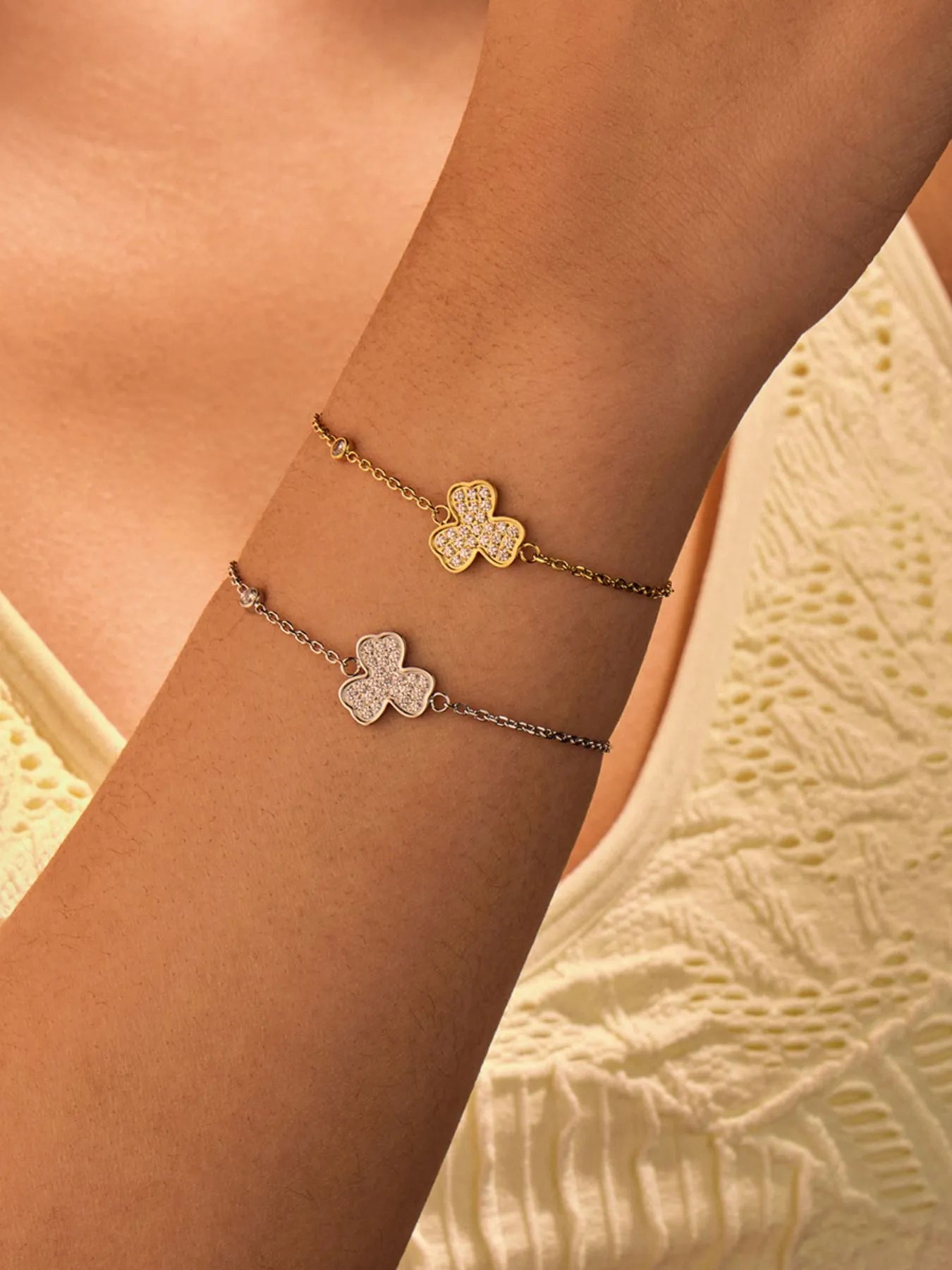 Fashorio Stainless Steel Zircon Bracelet