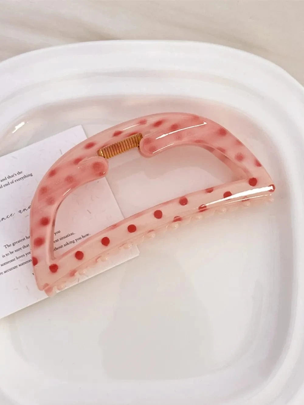 Fashorio Style A / One Size PC Polka Dot Hair Claw Clip