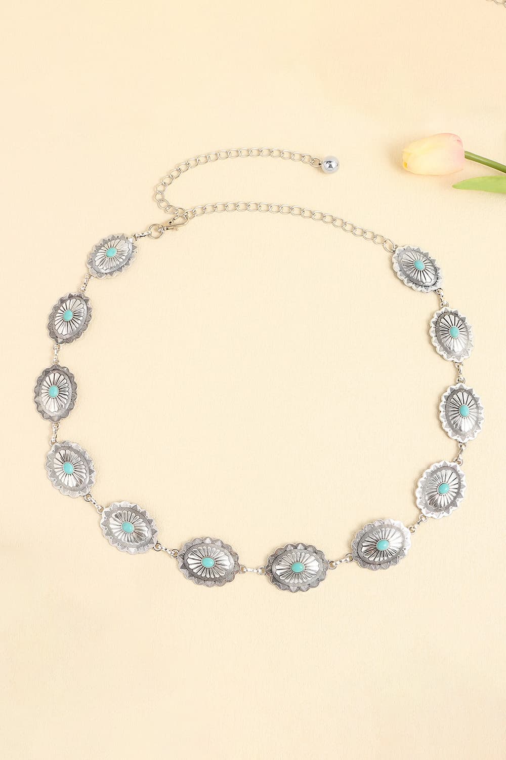 Fashorio Style A / One Size Vintage Turquoise Alloy Belt