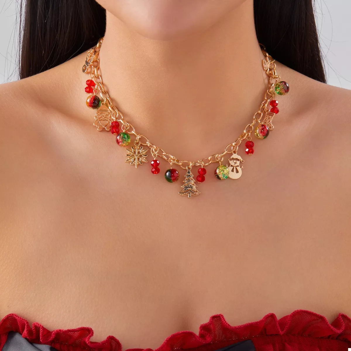 Fashorio Style A / onesize Christmas Themed Charm Necklace