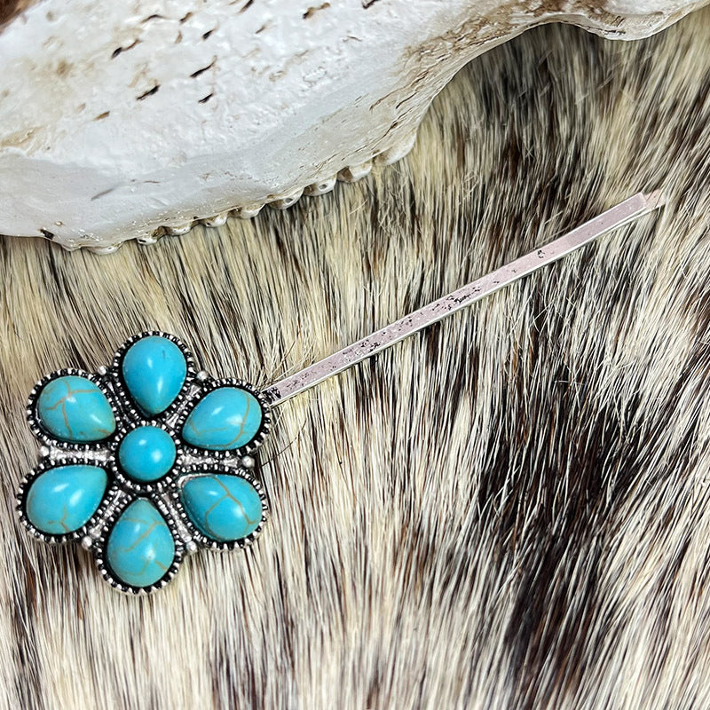 Fashorio Style F / One Size Turquoise Alloy Hairpin