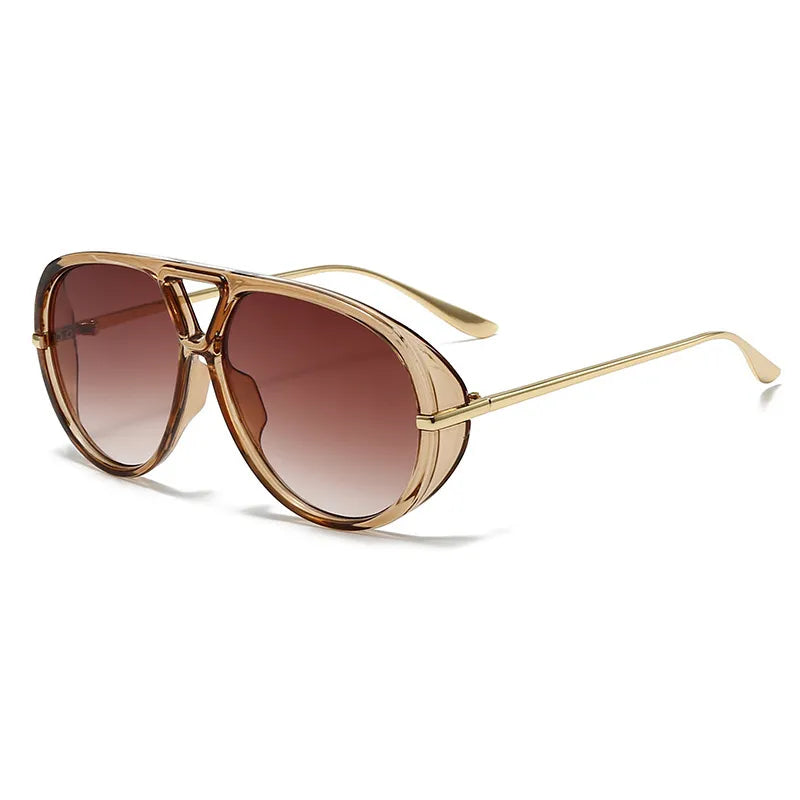Fashorio styleB / One Size Aviator Fashion Sunglasses with Yellow Tinted Lenses