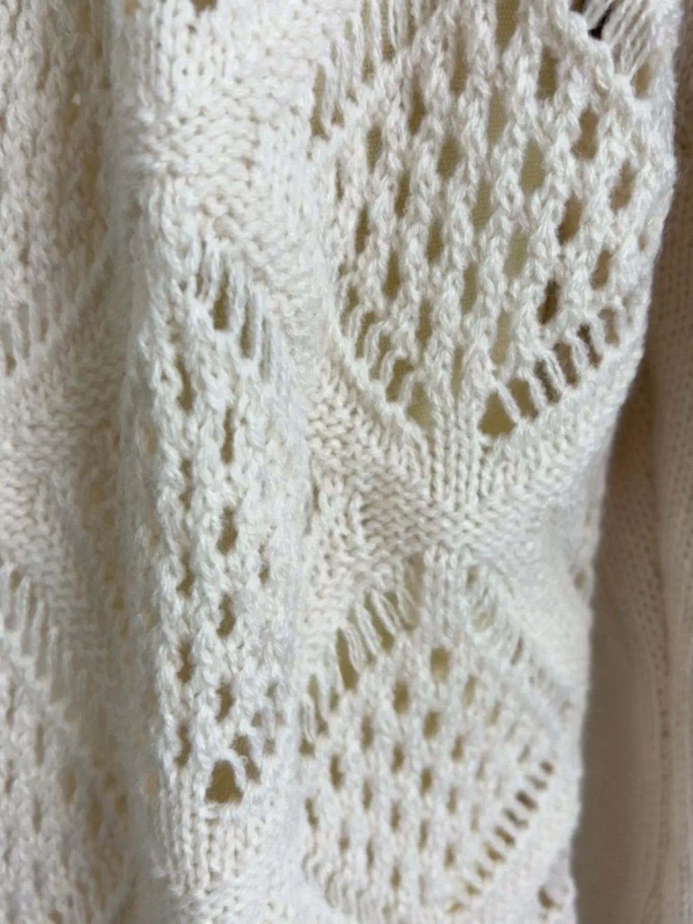 Fashorio Sweater Dresses V-Neck Hollow Out Sleeve Sweater Dress