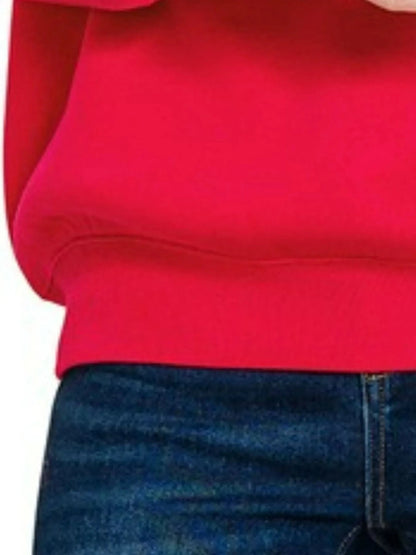 Zenana Fleece Crewneck Long Sleeve Sweatshirt - Fashorio