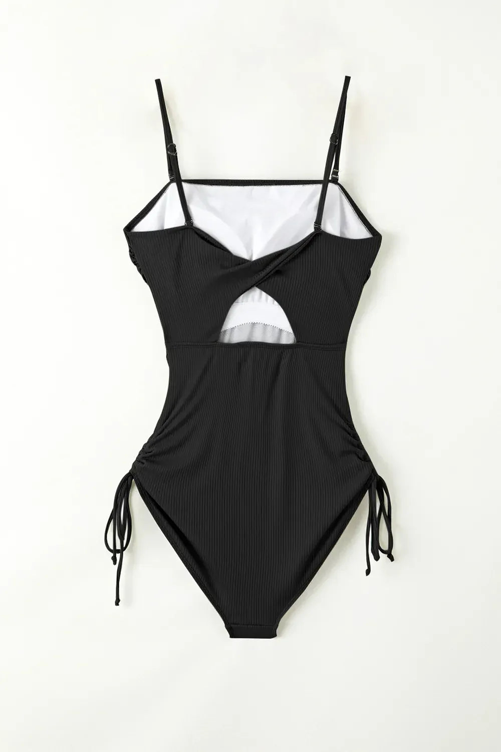 Fashorio Swimwear Drawstring Spaghetti Strap One-Piece Swimwear