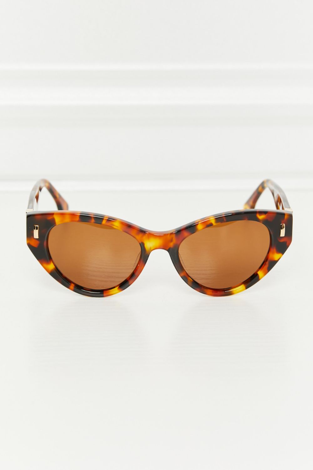 Fashorio Tangerine / One Size Tortoiseshell Acetate Frame Sunglasses