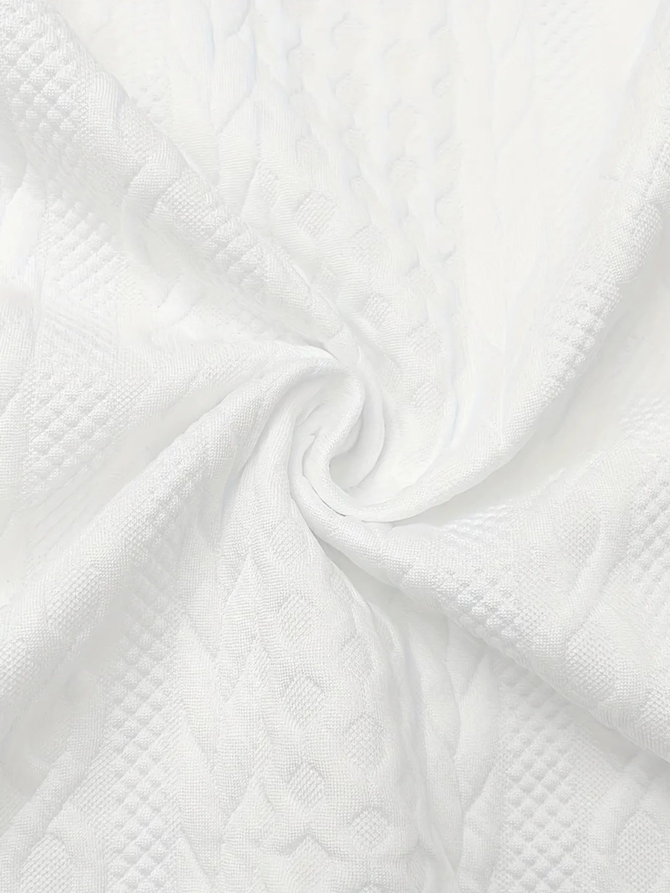 Fashorio Texture Zip Up Long Sleeve Jacket