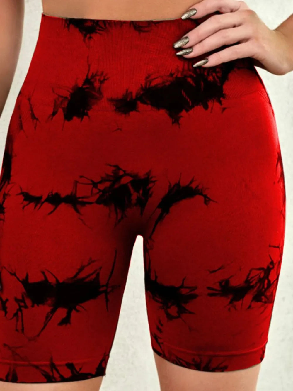 Fashorio Tie-Dye High Waist Active Shorts