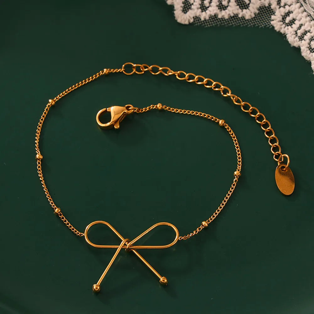 Fashorio Titanium Steel Bow Bracelet