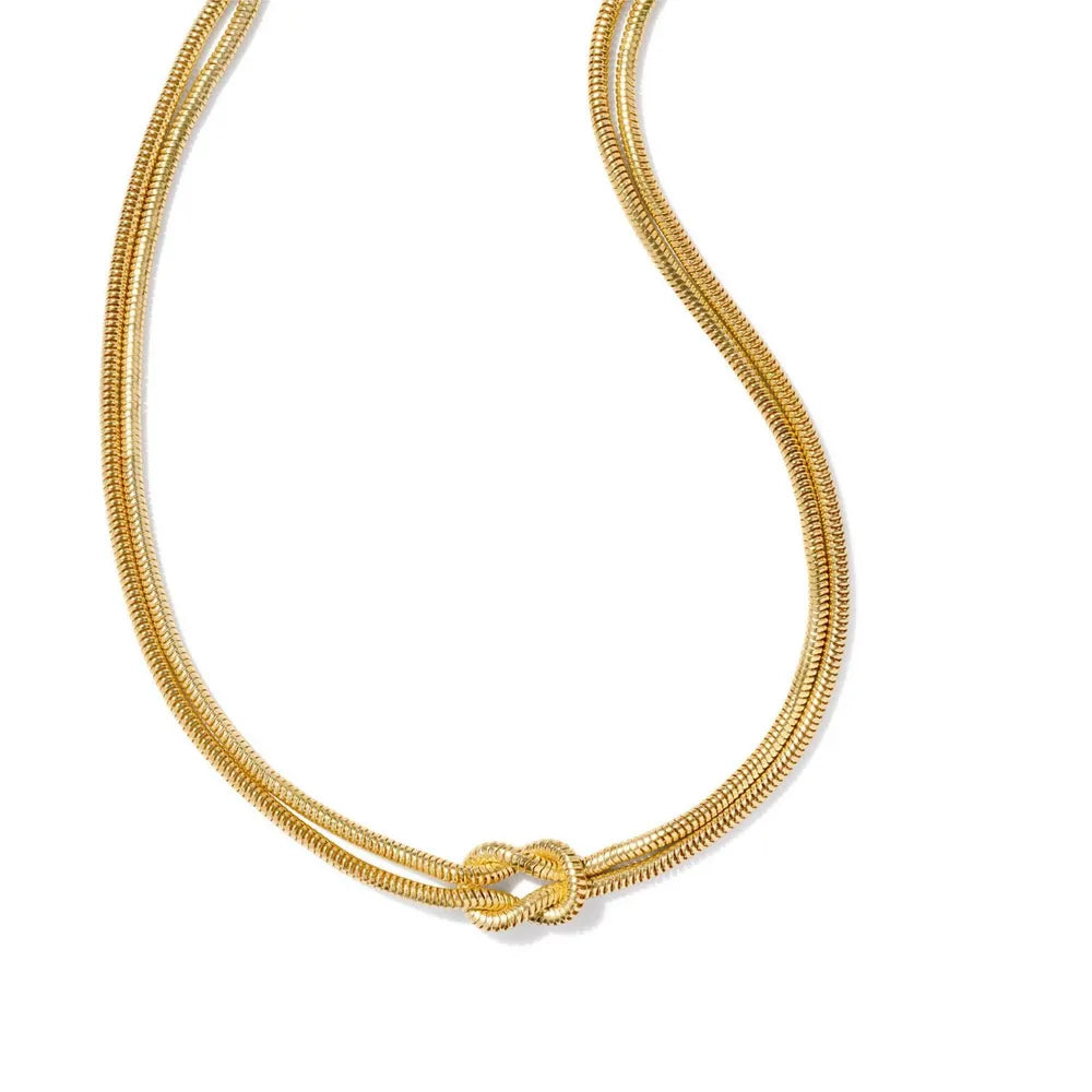 Fashorio Titanium Steel Knotted Necklace