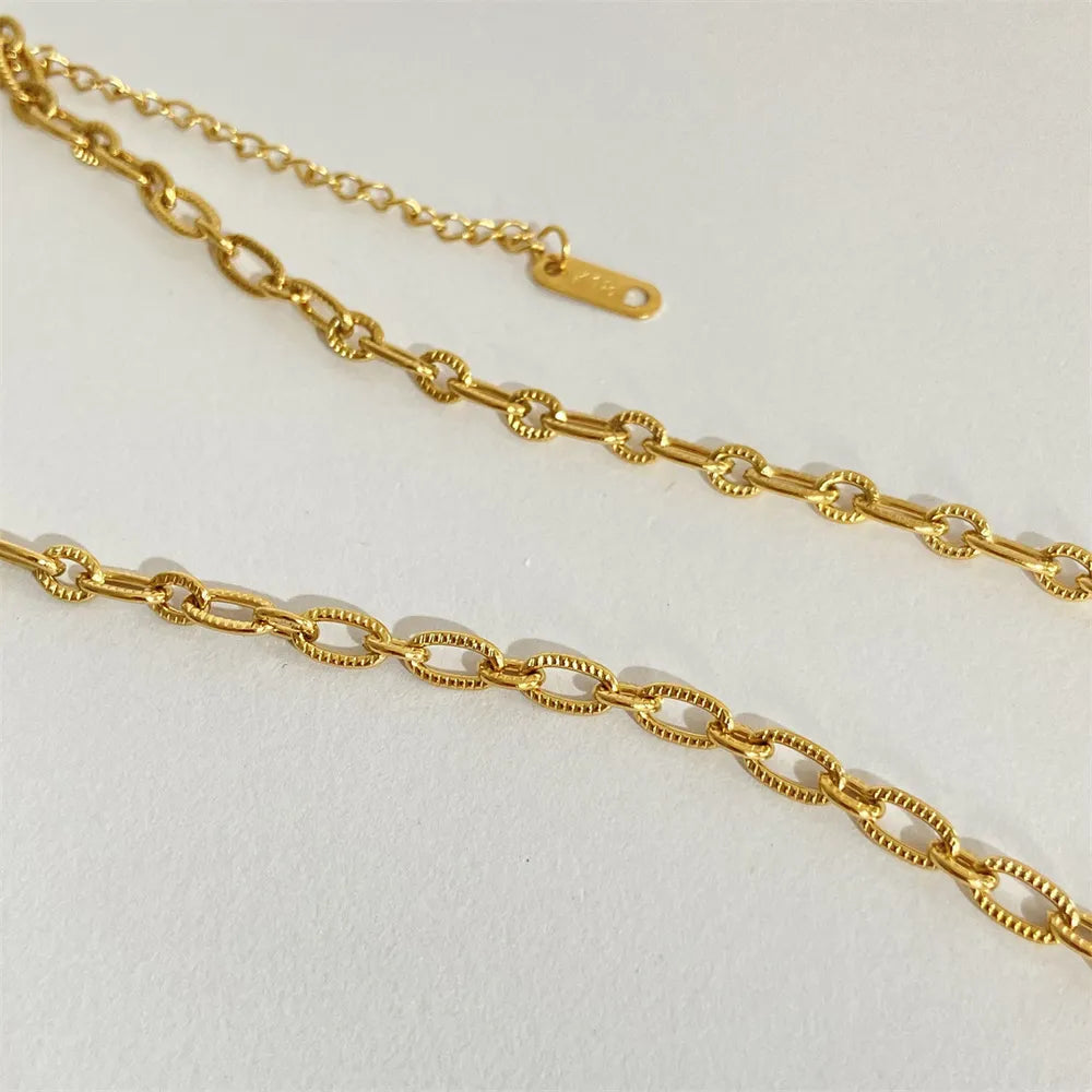 Fashorio Titanium Steel Sun & Moon Necklace