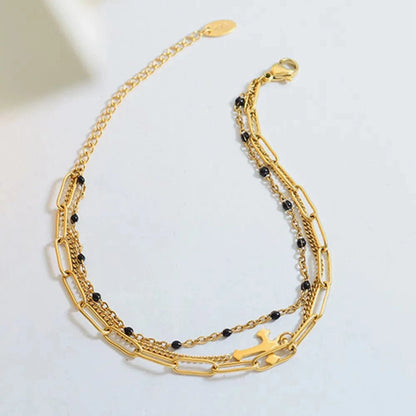 Titanium Steel Three-Layered Bracelet - Fashorio