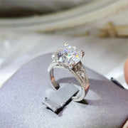 Fashorio Transparent / 5 5 Carat Moissanite 925 Sterling Silver Ring