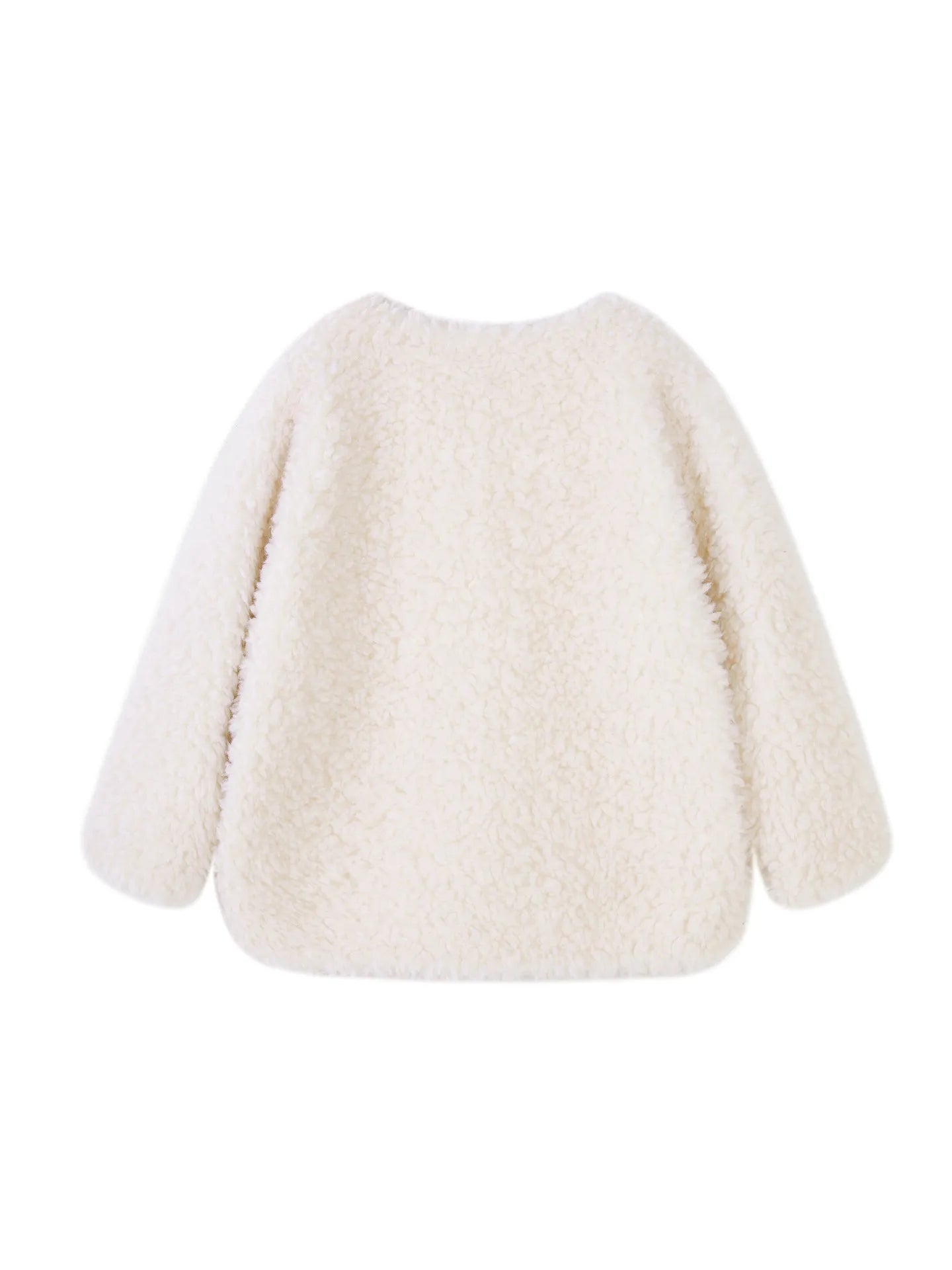 Fashorio Trench Coats Fleece Button Up Long Sleeve Outerwear