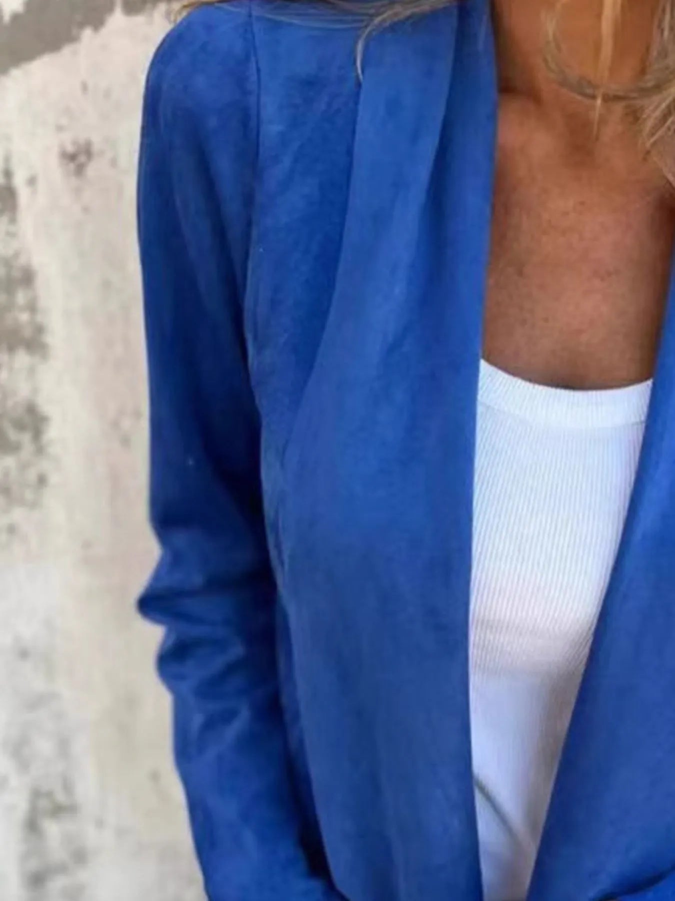 Fashorio Trench Coats Full Size Open Front Casual Cardigan Plus Size