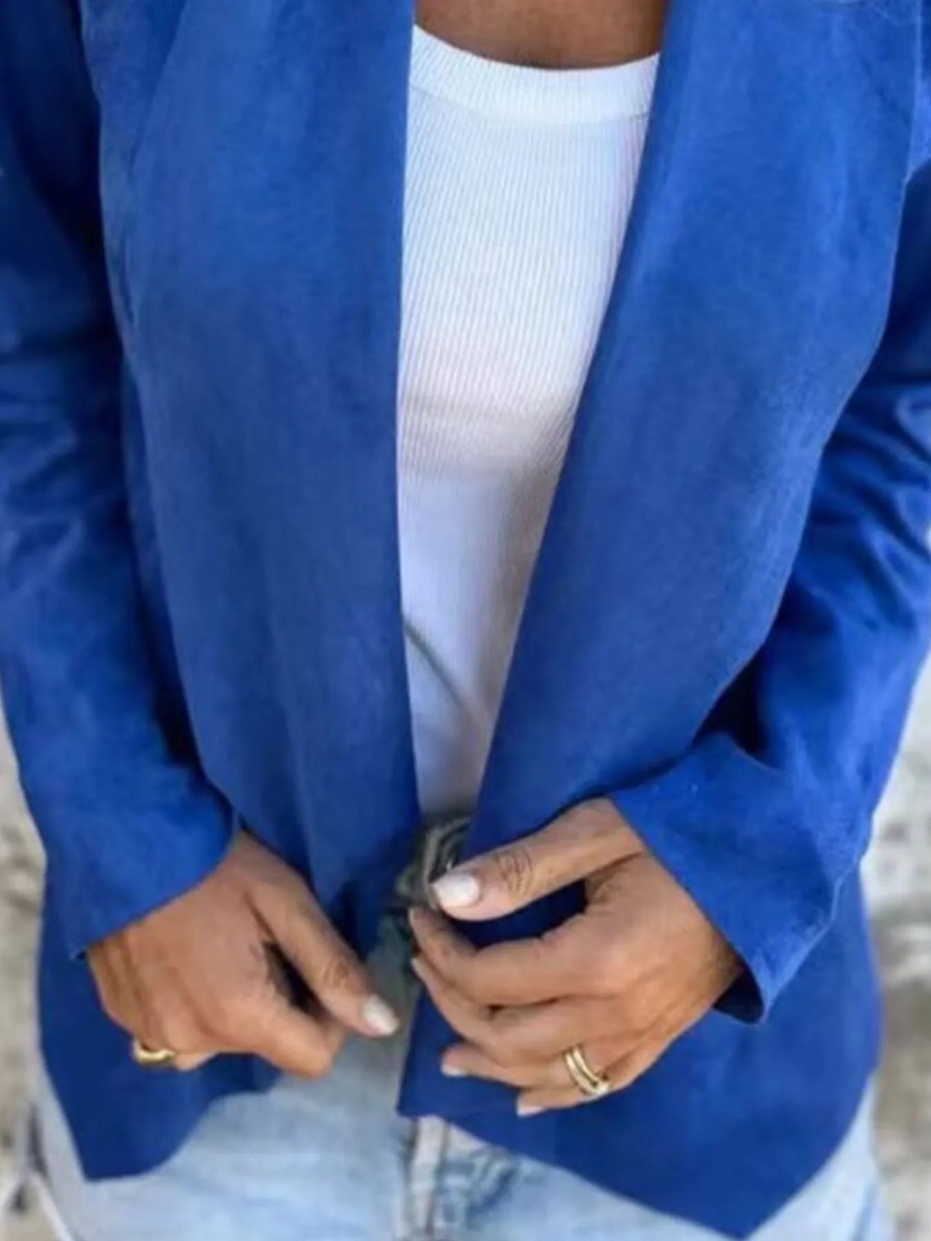 Fashorio Trench Coats Full Size Open Front Casual Cardigan Plus Size