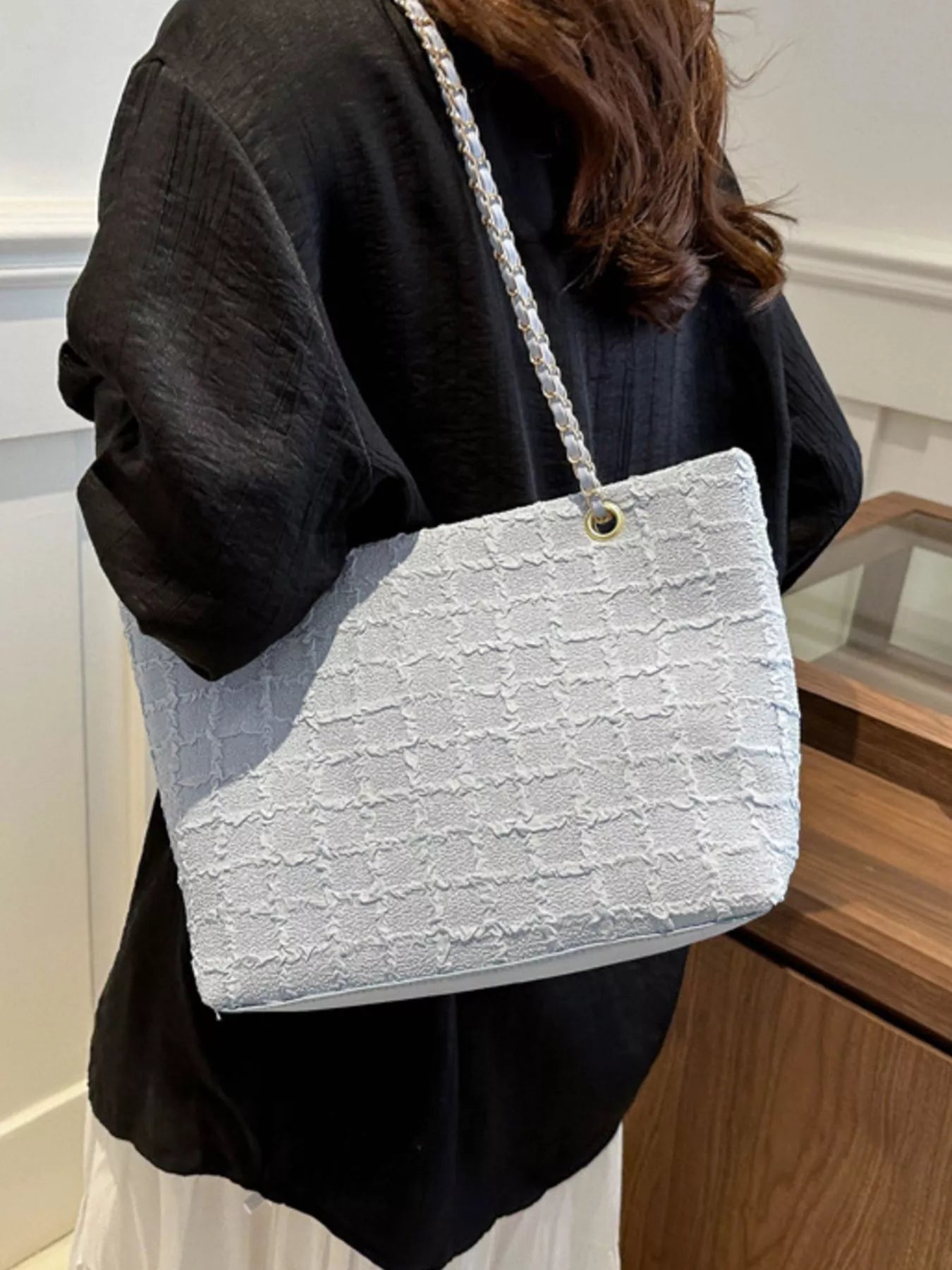 Fashorio Tweed Chain Shoulder Bag