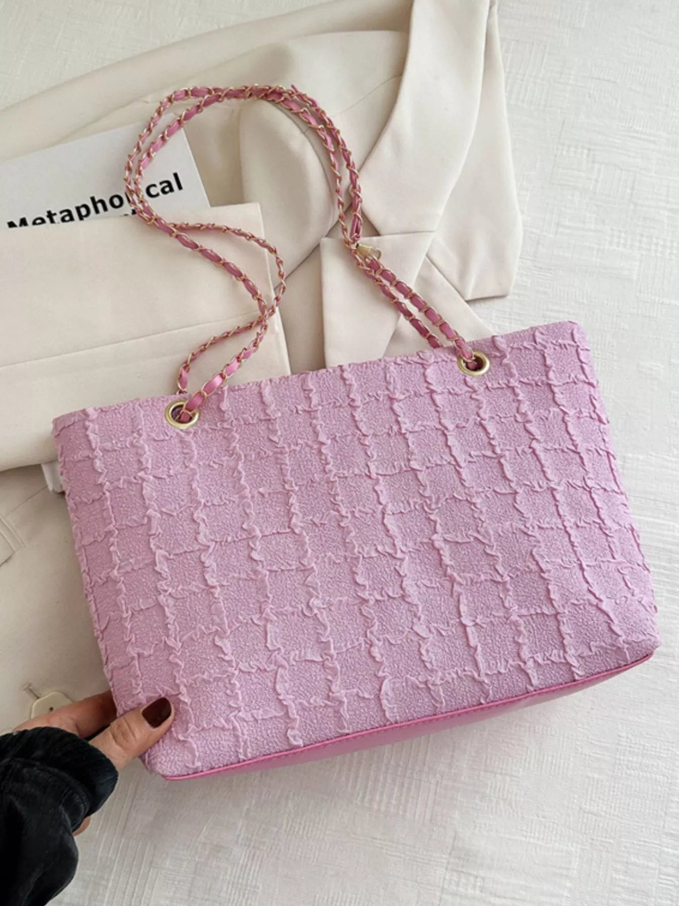 Fashorio Tweed Chain Shoulder Bag