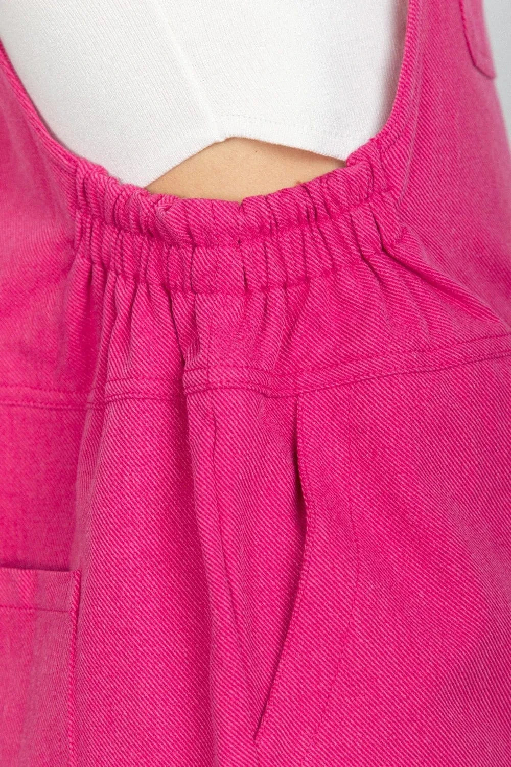 VERY J Adjustable Suspender Overalls with Pockets - Fashorio
