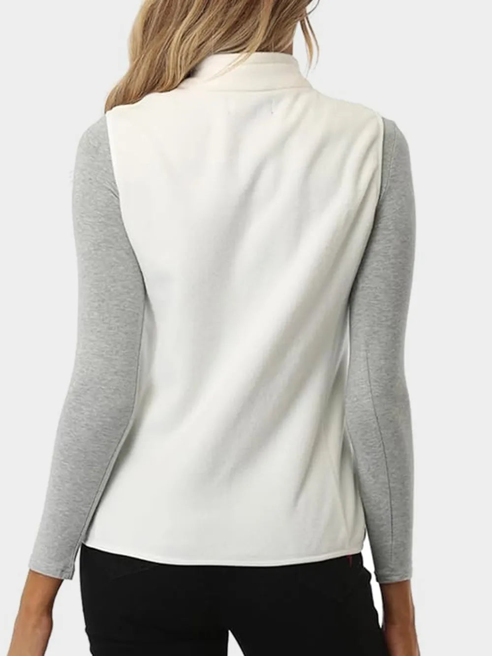 Fashorio Vests Zip Up Turtleneck Vest with Pockets