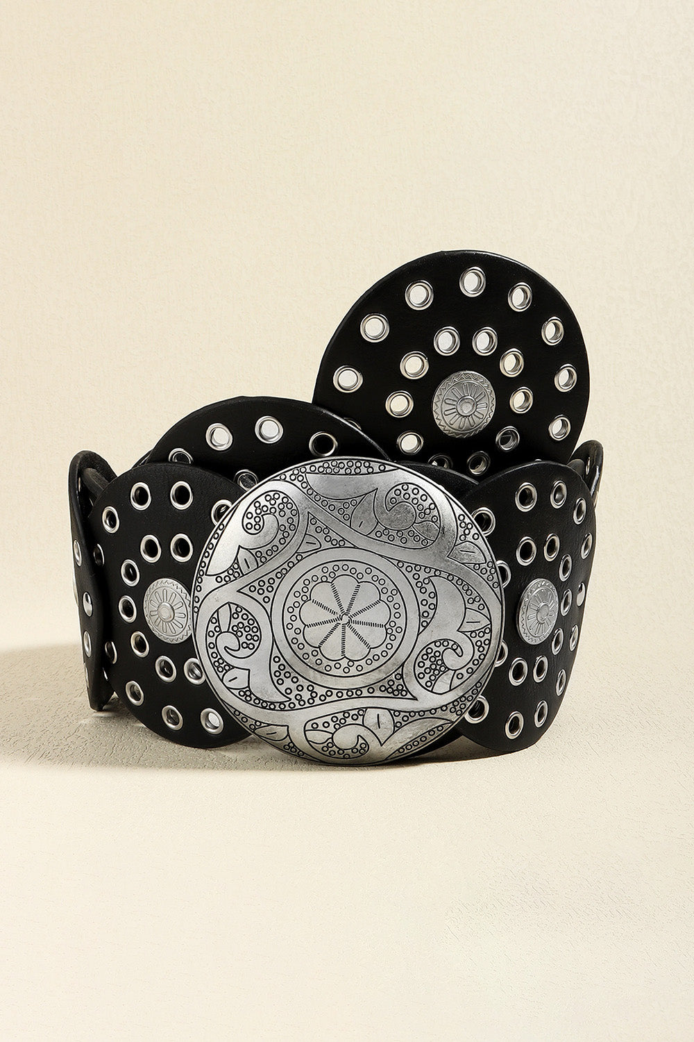 Fashorio Vintage PU Leather Wide Belt